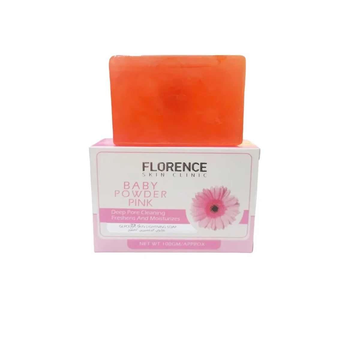 Bar Soap-Florence-Baby Powder Pink Soap-F-100G