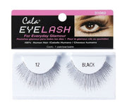 False Eyelashes-Cala-Premium Natural Glamour Eyelashes-N12-Black-F