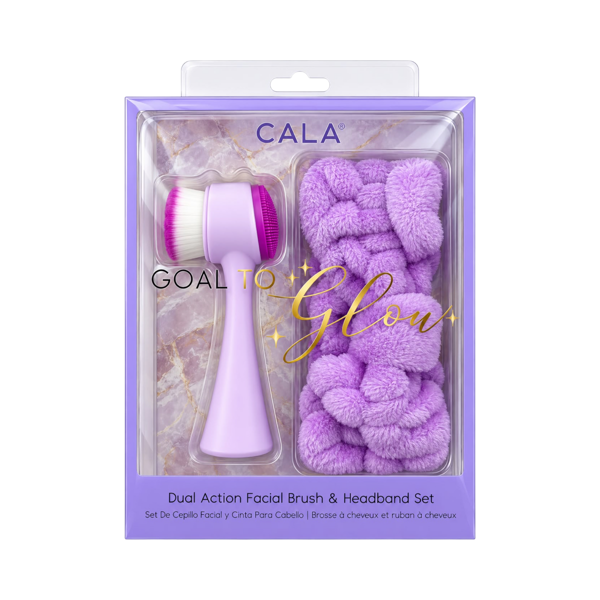Goal to Glow Dual Action Facial Brush & Headband Set
