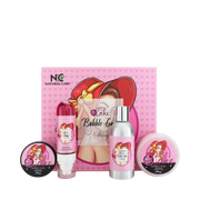 Skin Care Set-Natural Care-Shiny Bubble Gum Bath & Body Gift Set-F