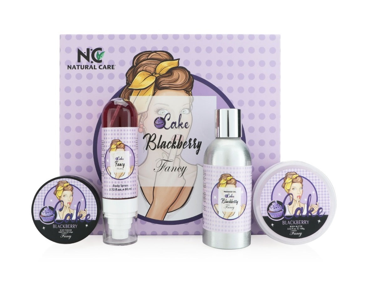 Skin Care Set-Natural Care-Fancy Blackberry Bath & Body Gift Set-F