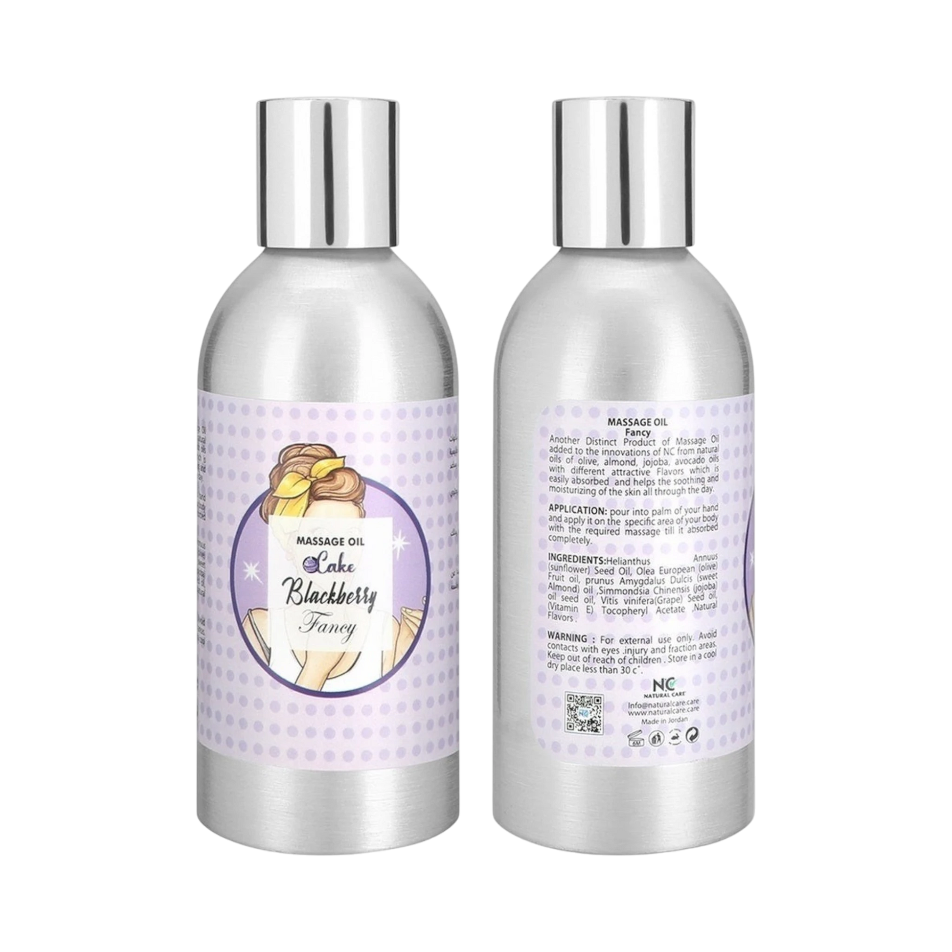 Body Oil-Natural Care-Fancy Blackberry Massage Body Oil-F-150ML