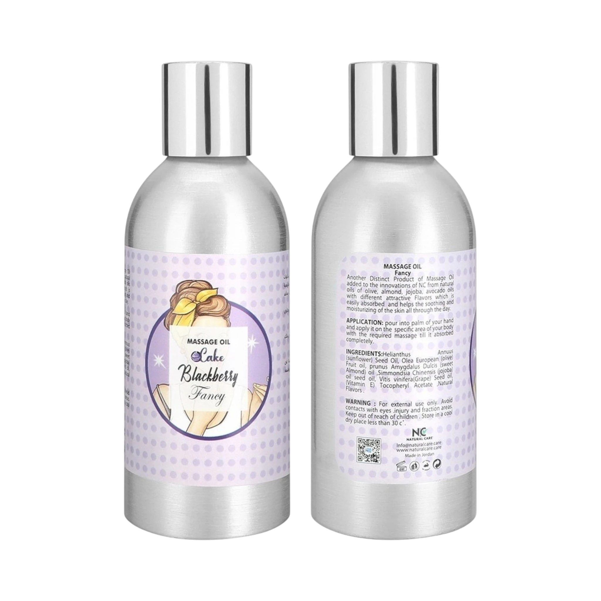 Body Oil-Natural Care-Fancy Blackberry Massage Body Oil-F-150ML