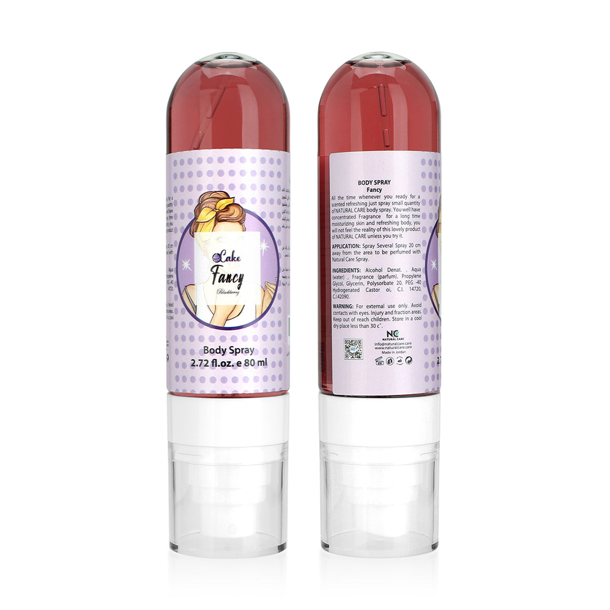 Body Spray-Natural Care-Fancy Blackberry Body Spray-F-80ML