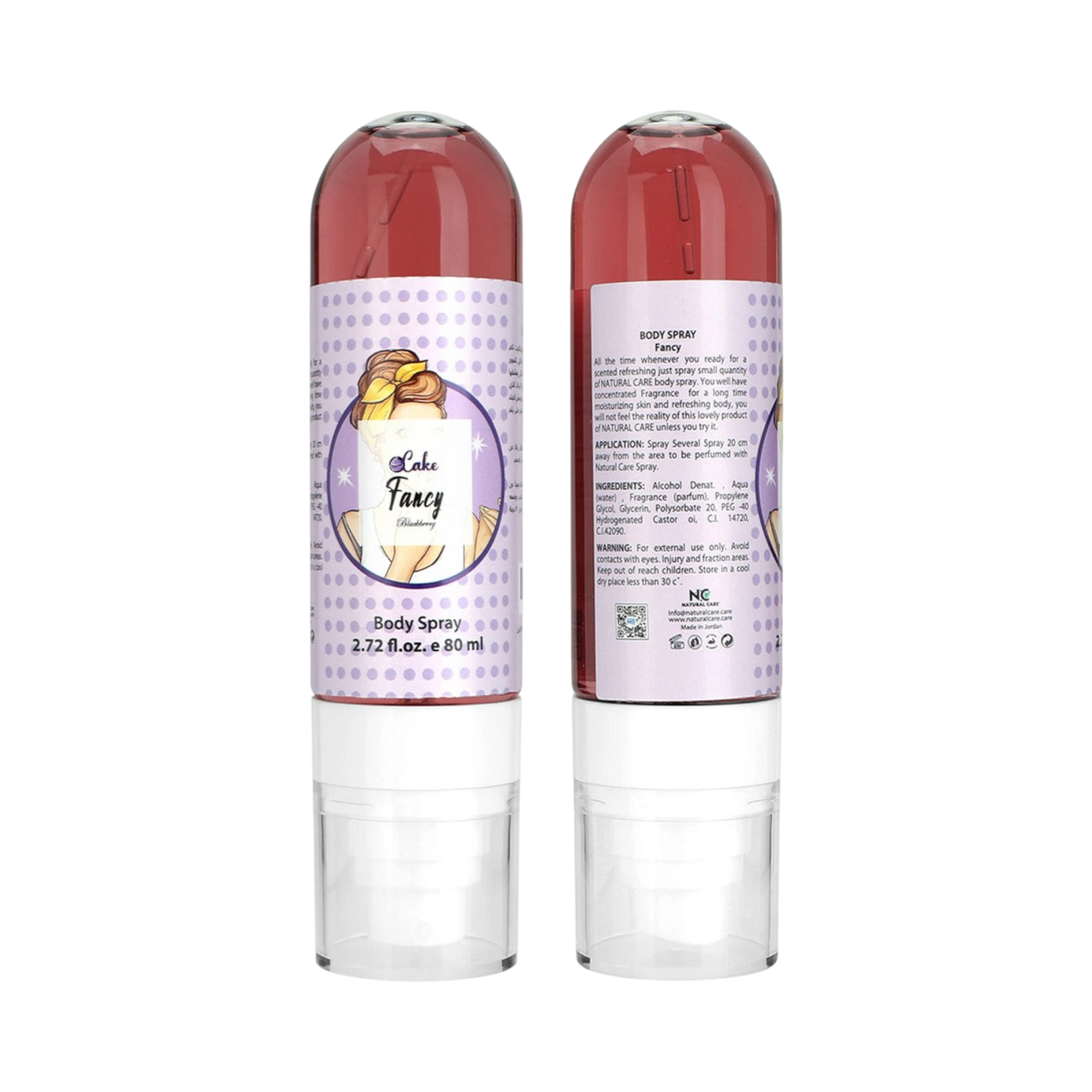 Body Spray-Natural Care-Fancy Blackberry Body Spray-F-80ML