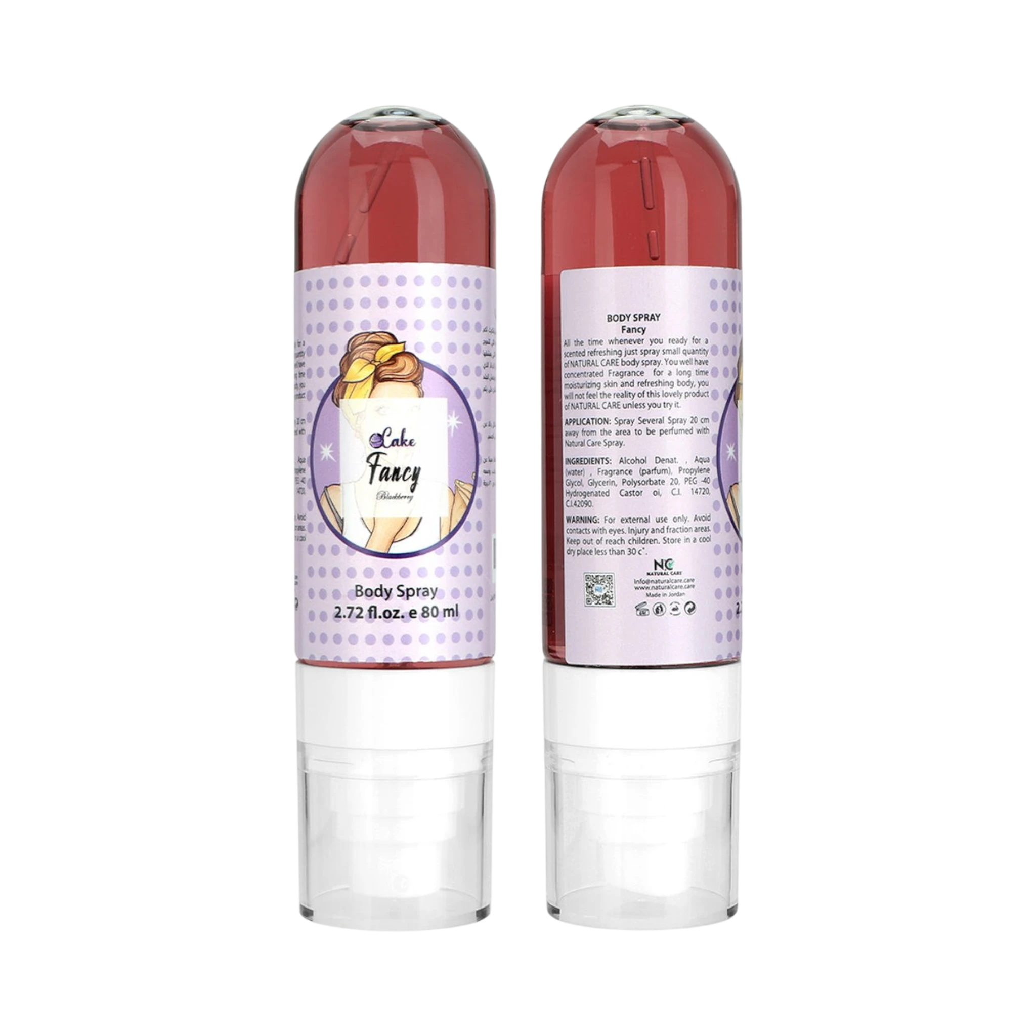 Body Spray-Natural Care-Fancy Blackberry Body Spray-F-80ML