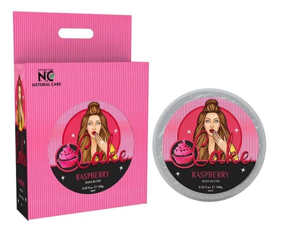 Body Butter-Natural Care-Cake Raspberry Body Butter-F-100G