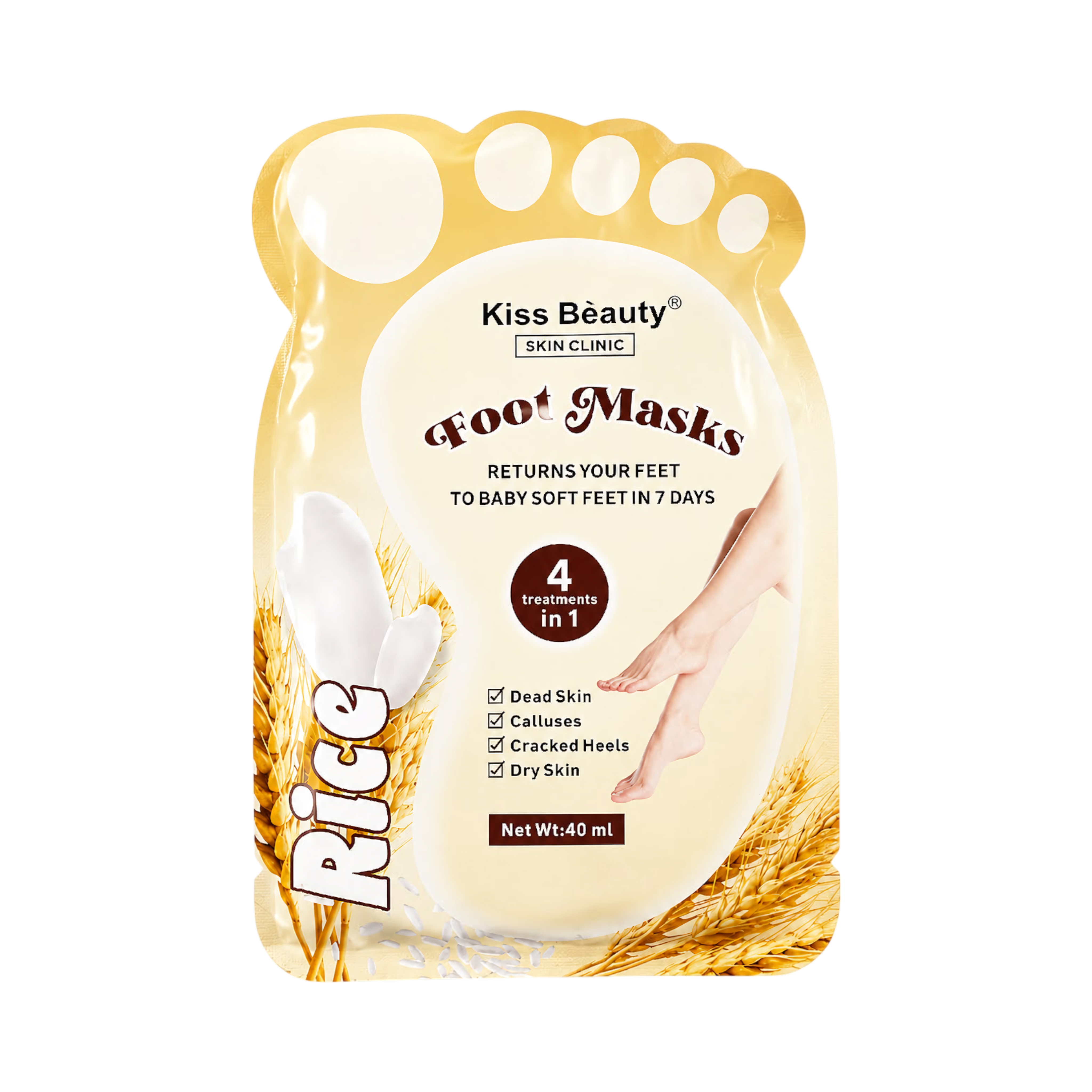 4 in 1 Rose Foot Masks