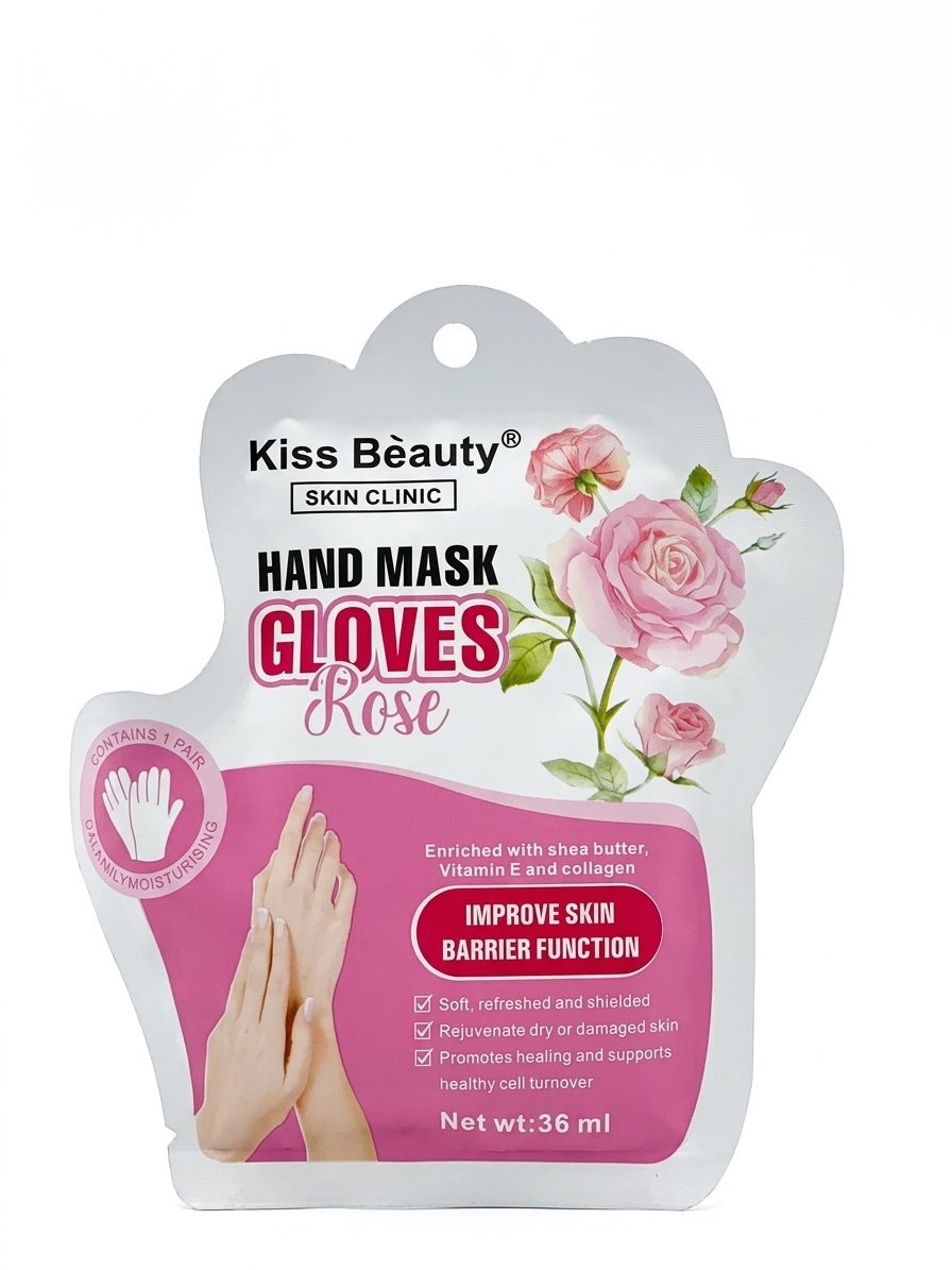 Rose Hand Mask Gloves