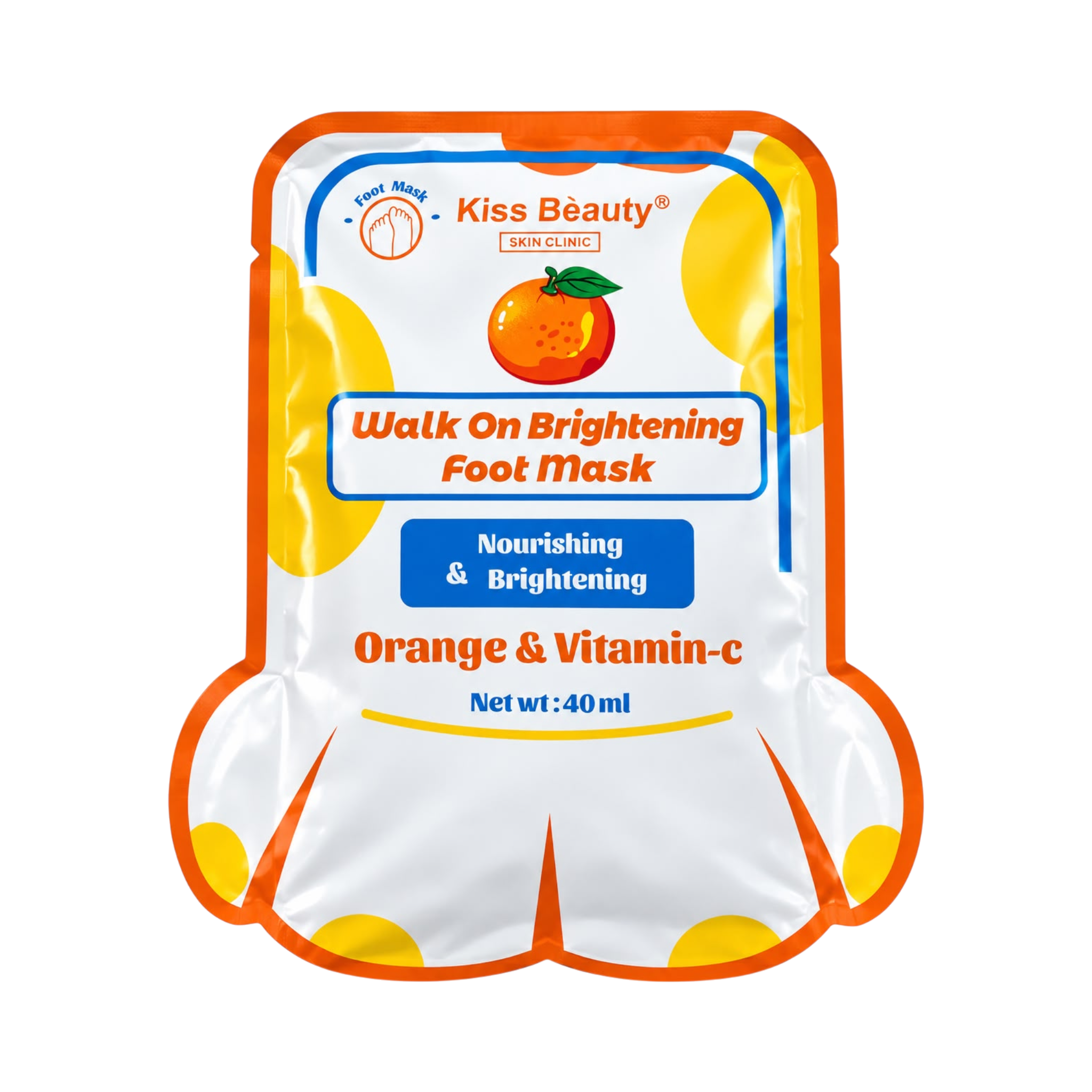 Orange & Vitamin C Walk On Brightening Foot Mask