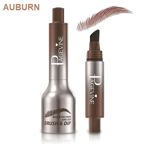 Eyebrow Pen-Pagevine-Brow-Fection Angled Brush & Dip-02-Taupe-F-1.2ML