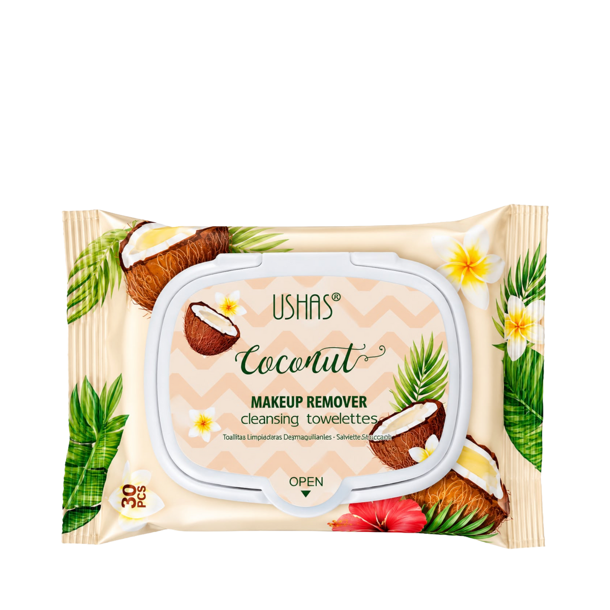 Coconut Makeup Remover Cleansing Towelettes