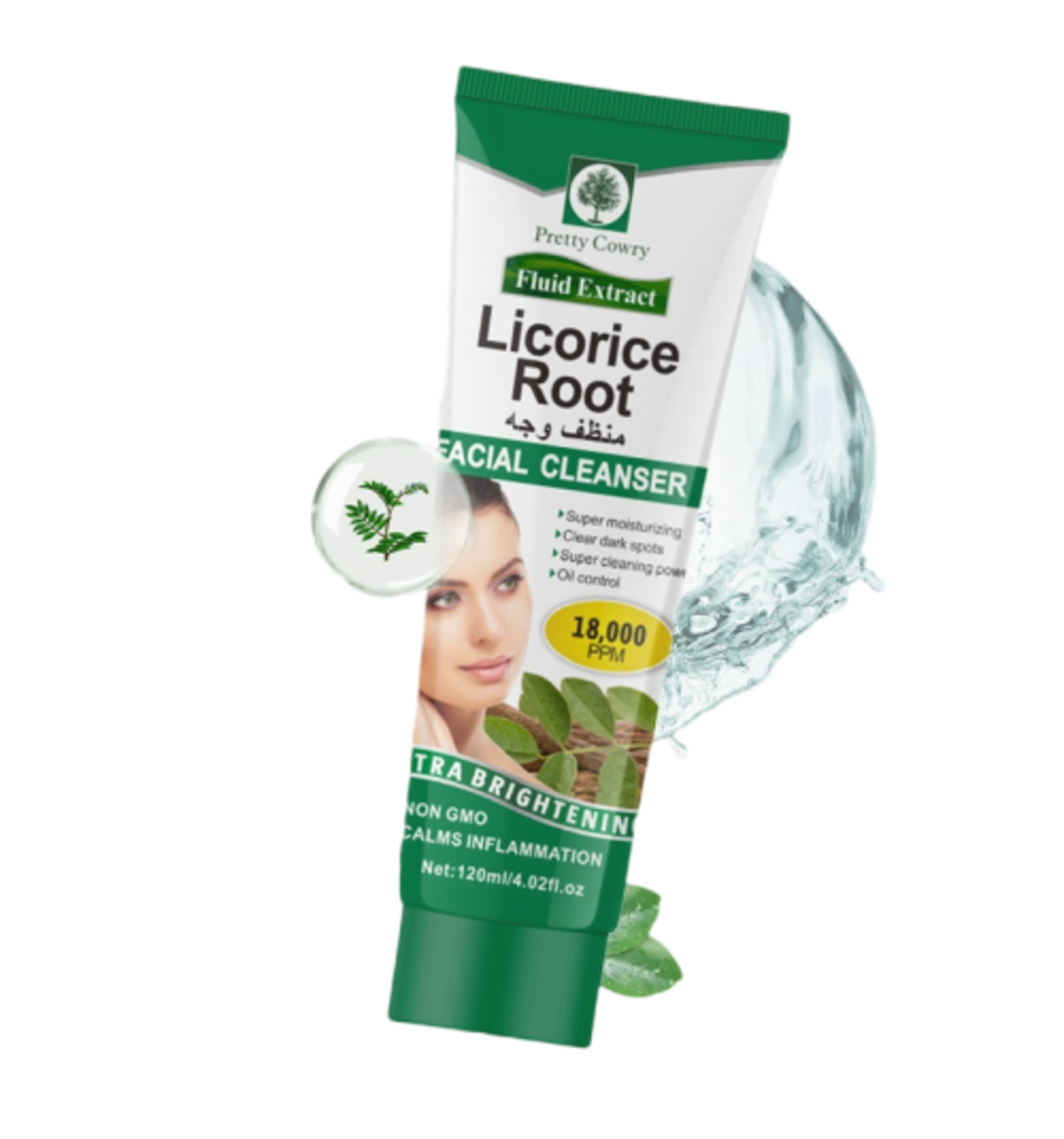 Facial Cleanser-Pretty Cowry-Licorice Root Facial Cleanser-U-120ML