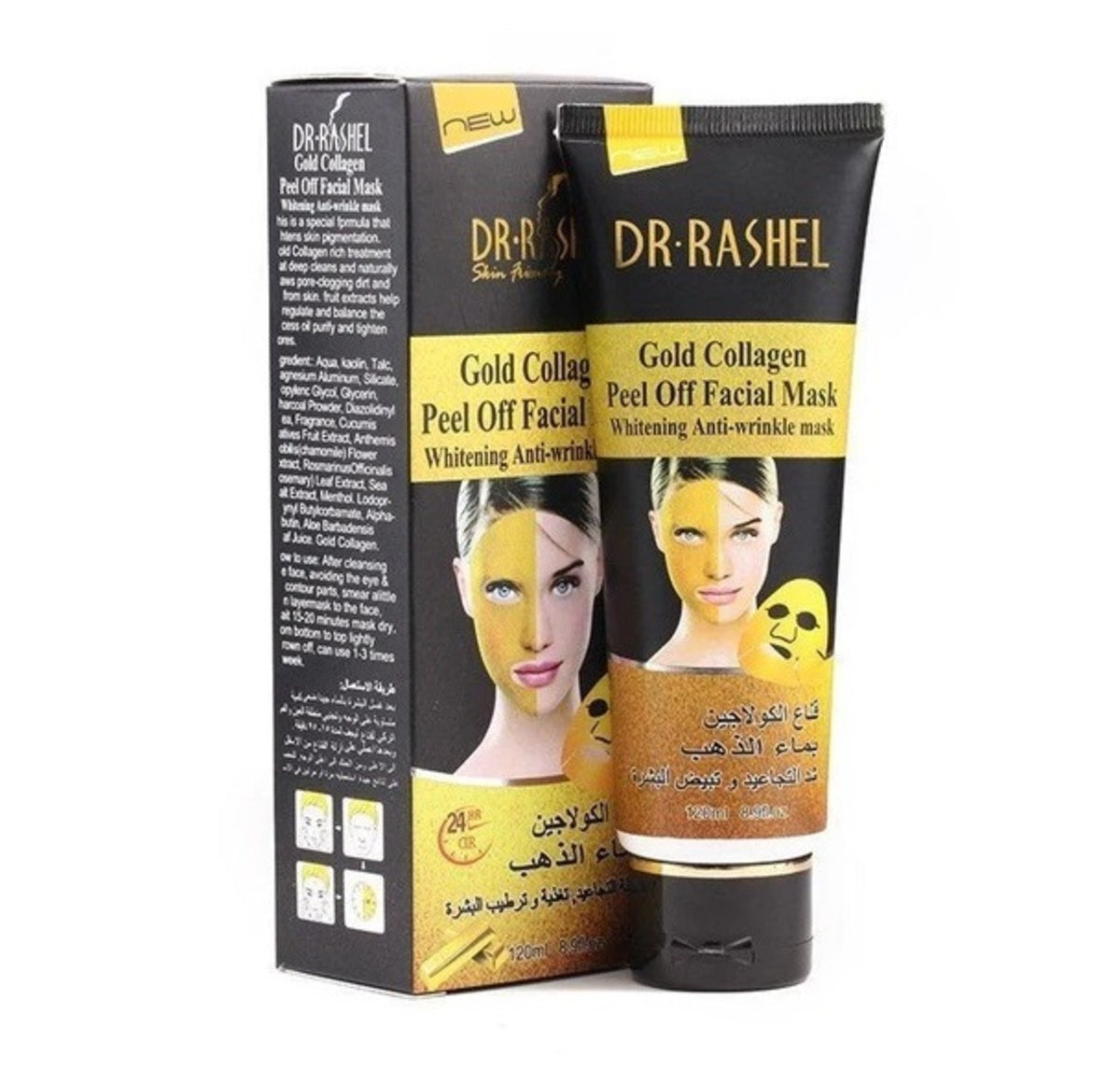 Face Mask-Dr. Rashel-Gold Collagen Peel Off Facial Mask-U-120ML