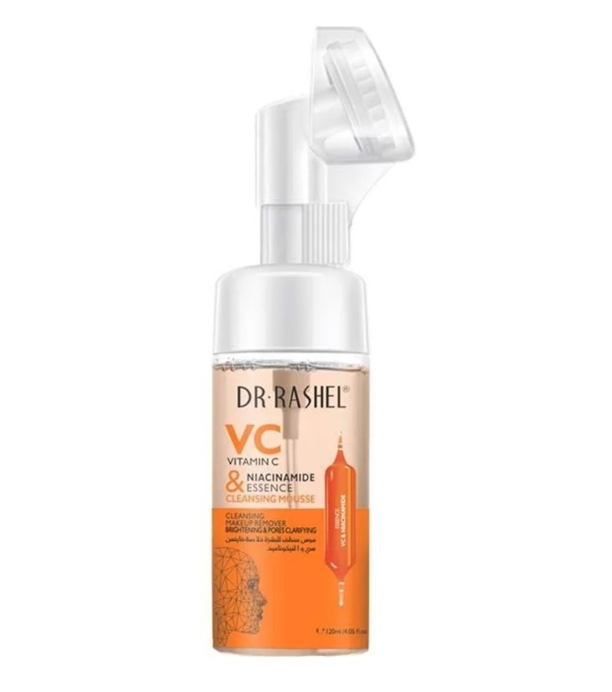 Facial Cleanser-Dr. Rashel-Vitamin C & Niacinamide Essence Cleansing Mousse-U-125ML