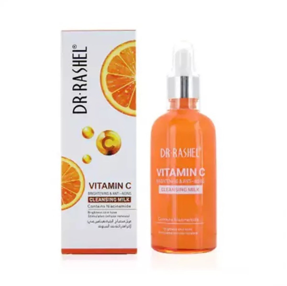 Facial Cleanser-Dr. Rashel-Vitamin C Brightening & Anti-aging Cleansing Milk-U-100ML