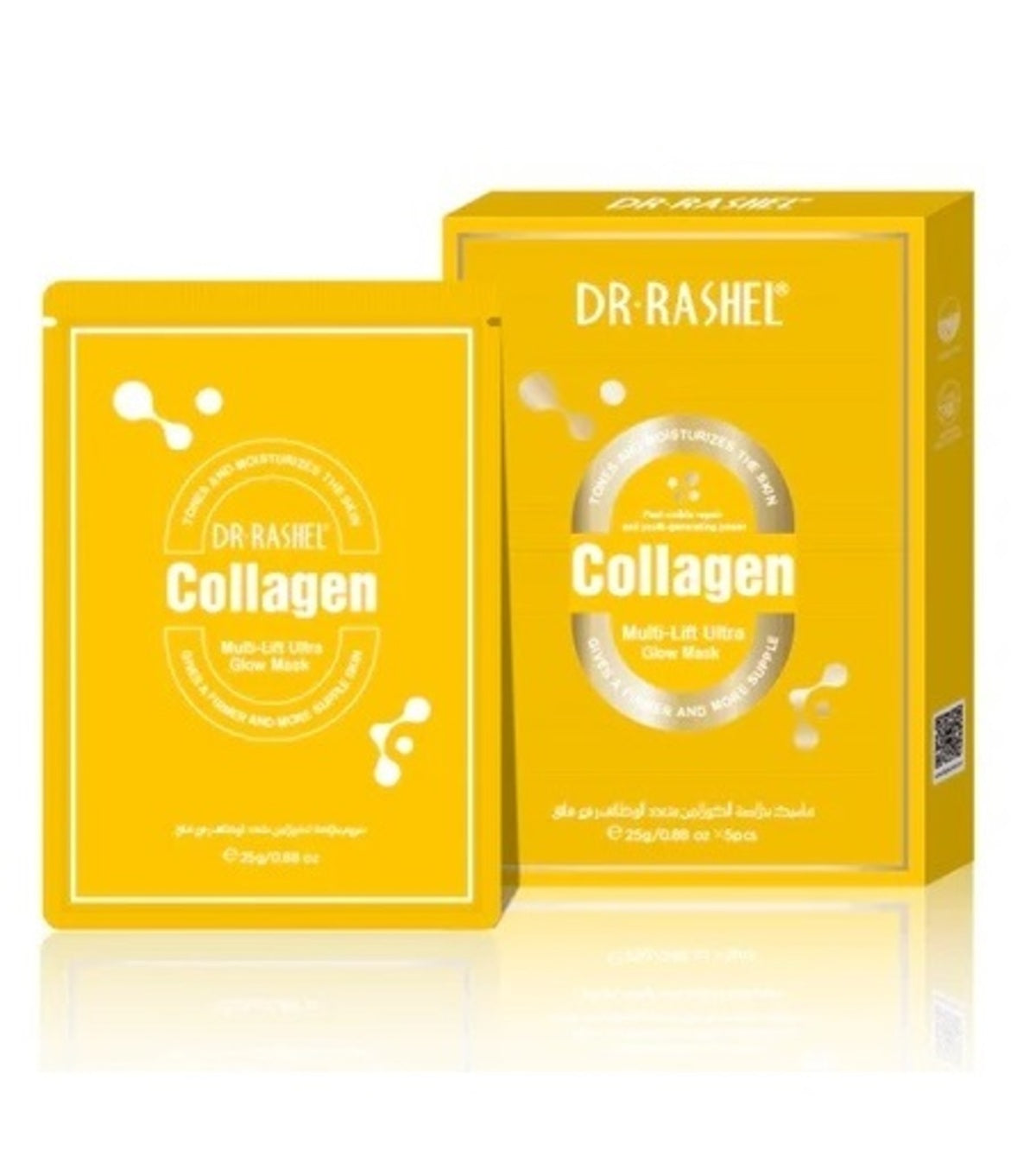 Face Mask-Dr. Rashel-Collagen Multi-lift Ultra Glow Mask-U-10X25G