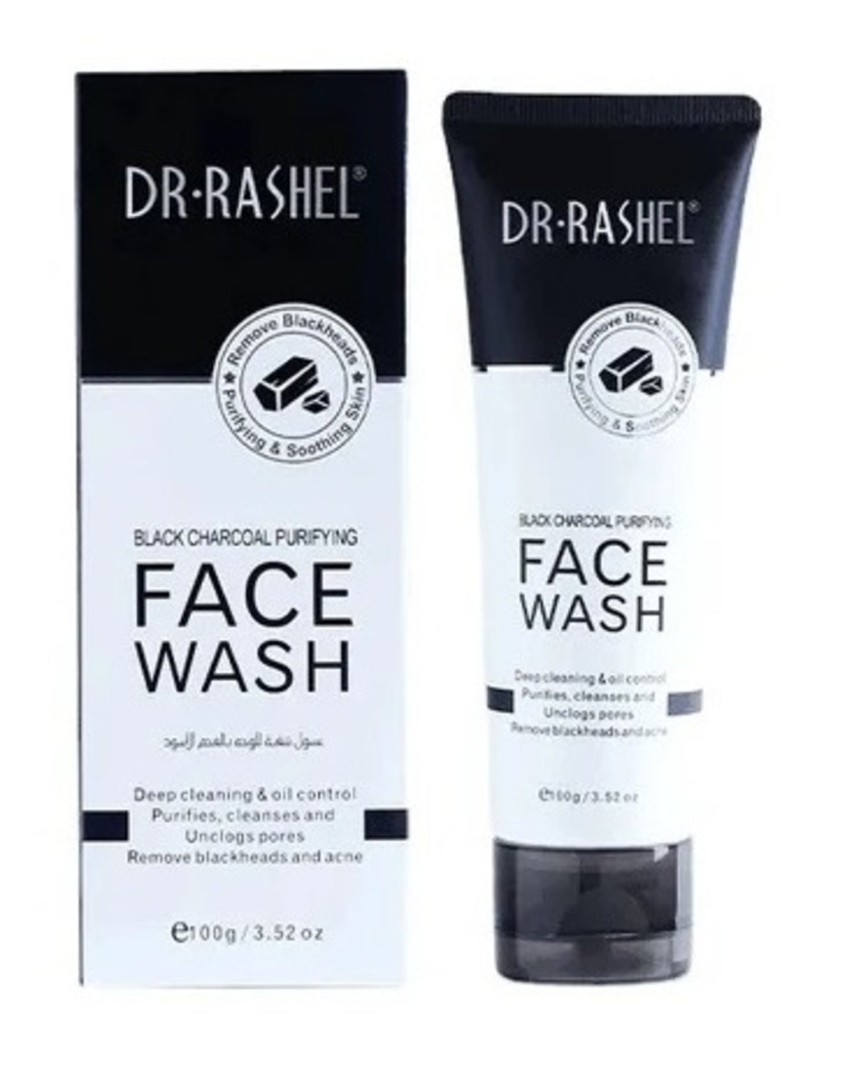 Face Wash-Dr. Rashel-Black Charcoal Purifying Face Wash-U-100G