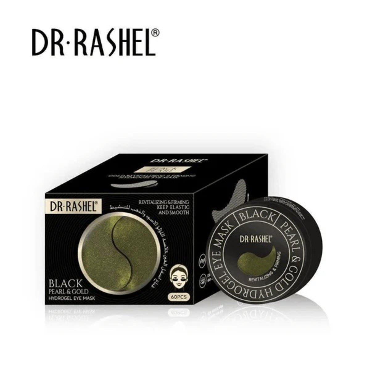 Eye Mask-Dr. Rashel-Black Pearl & Gold Hydrogel Eye Mask-U-60PCS