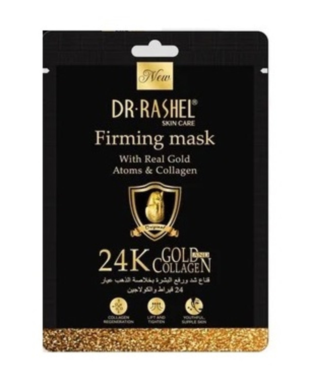 Face Mask-Dr. Rashel-24K Gold Collagen Firming Mask Sheet-U-10X25G