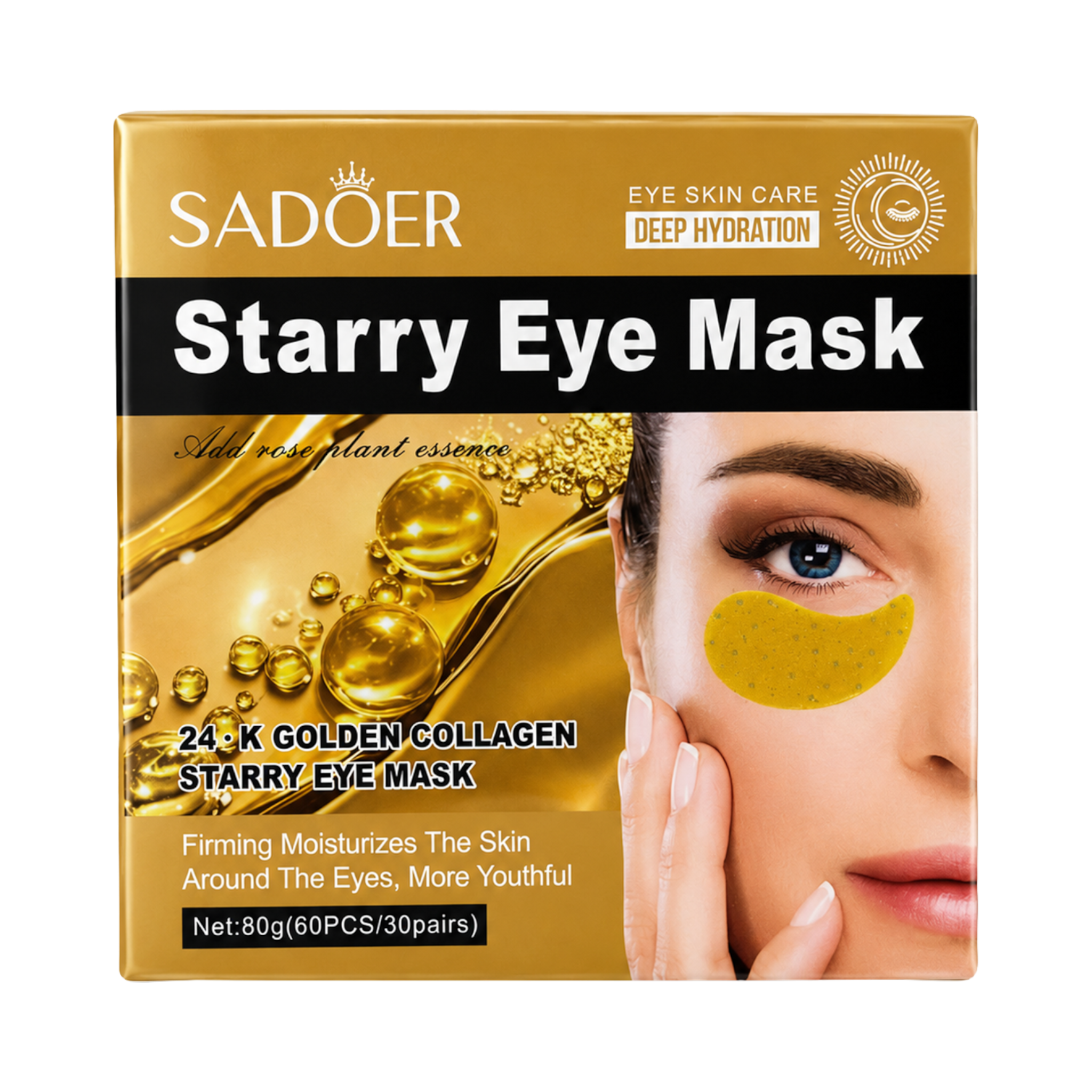 24K Gold Collagen Starry Eye Mask