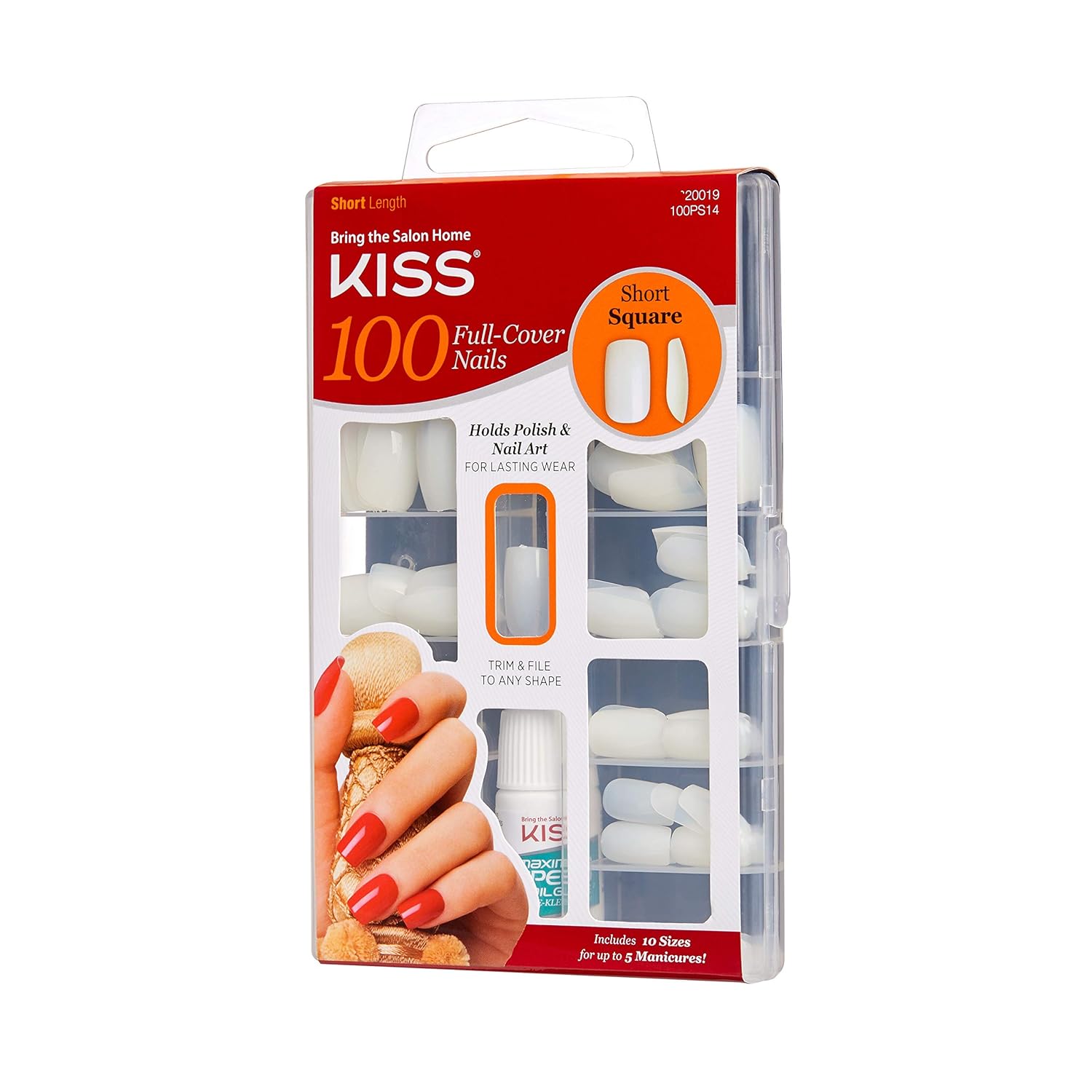 100 Full Cover Short Square Nails