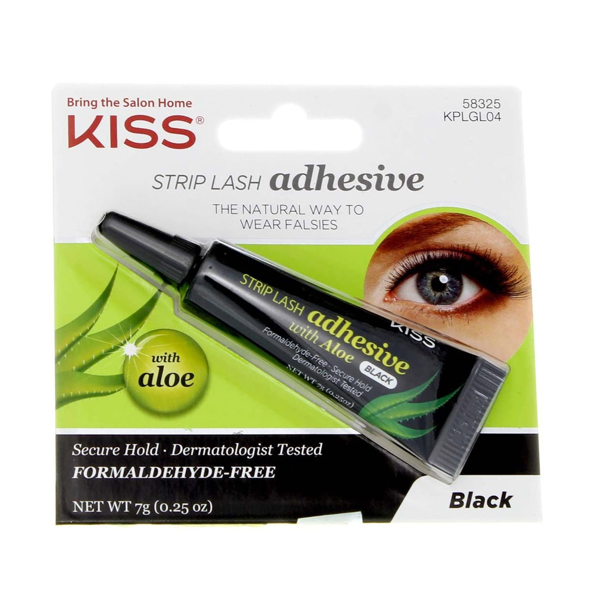 Eyelashes Glue-Kiss-Strip Lash Adhesive With Aloe-Black-F