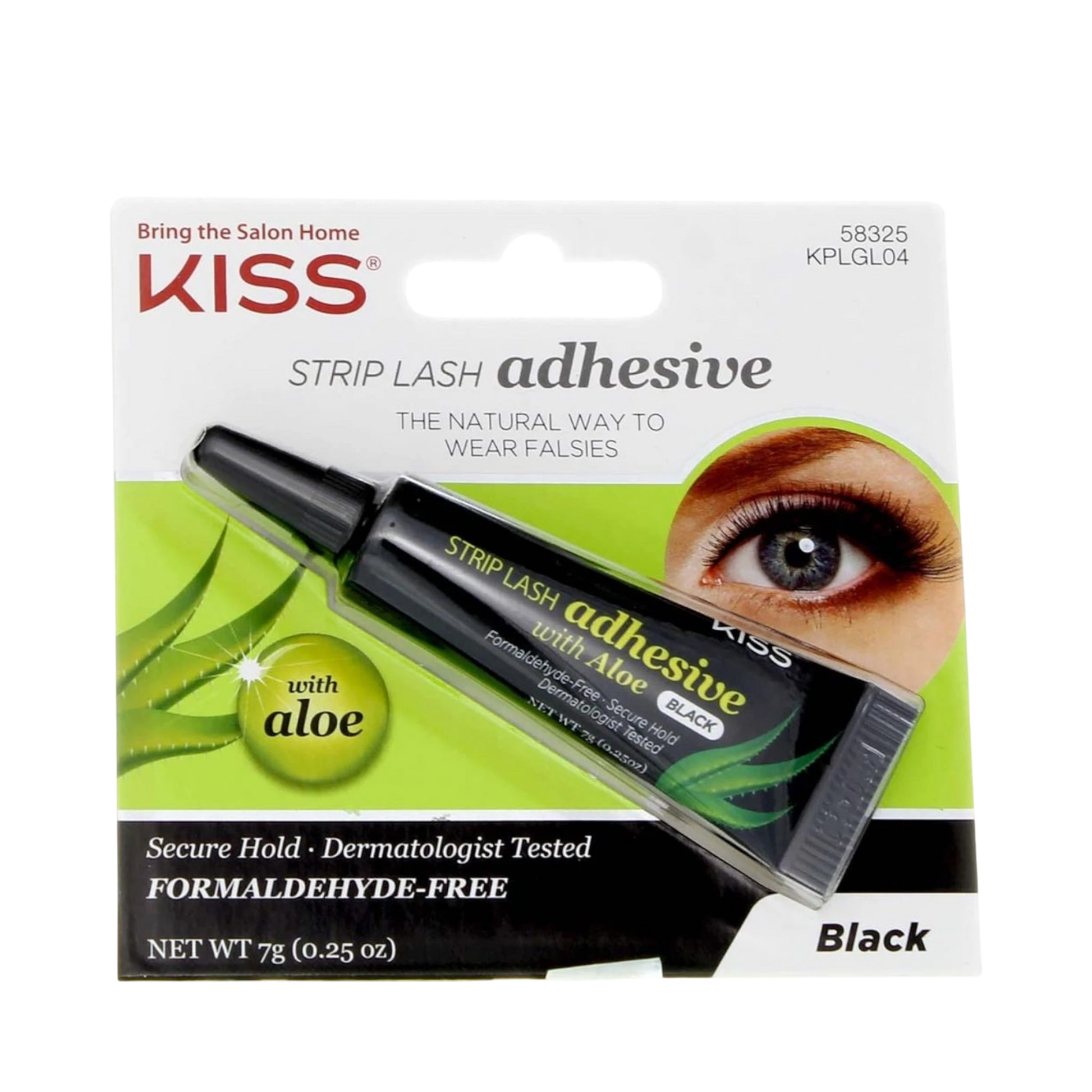 Eyelashes Glue-Kiss-Strip Lash Adhesive With Aloe-Black-F