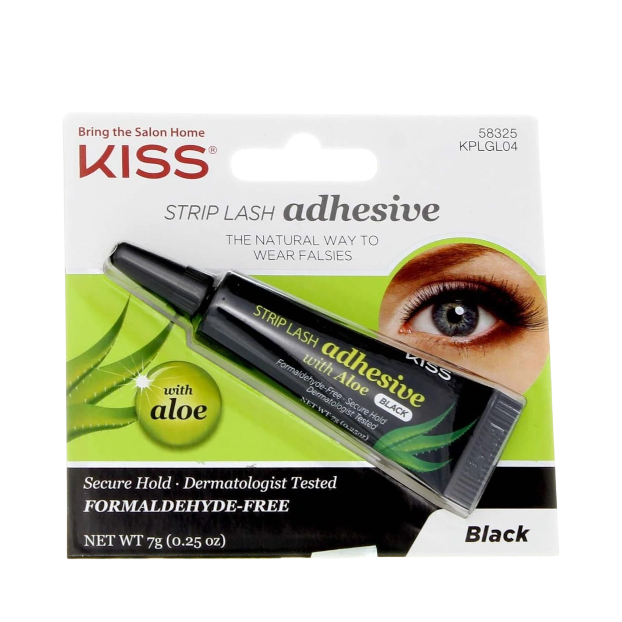 Eyelashes Glue-Kiss-Strip Lash Adhesive With Aloe-Black-F