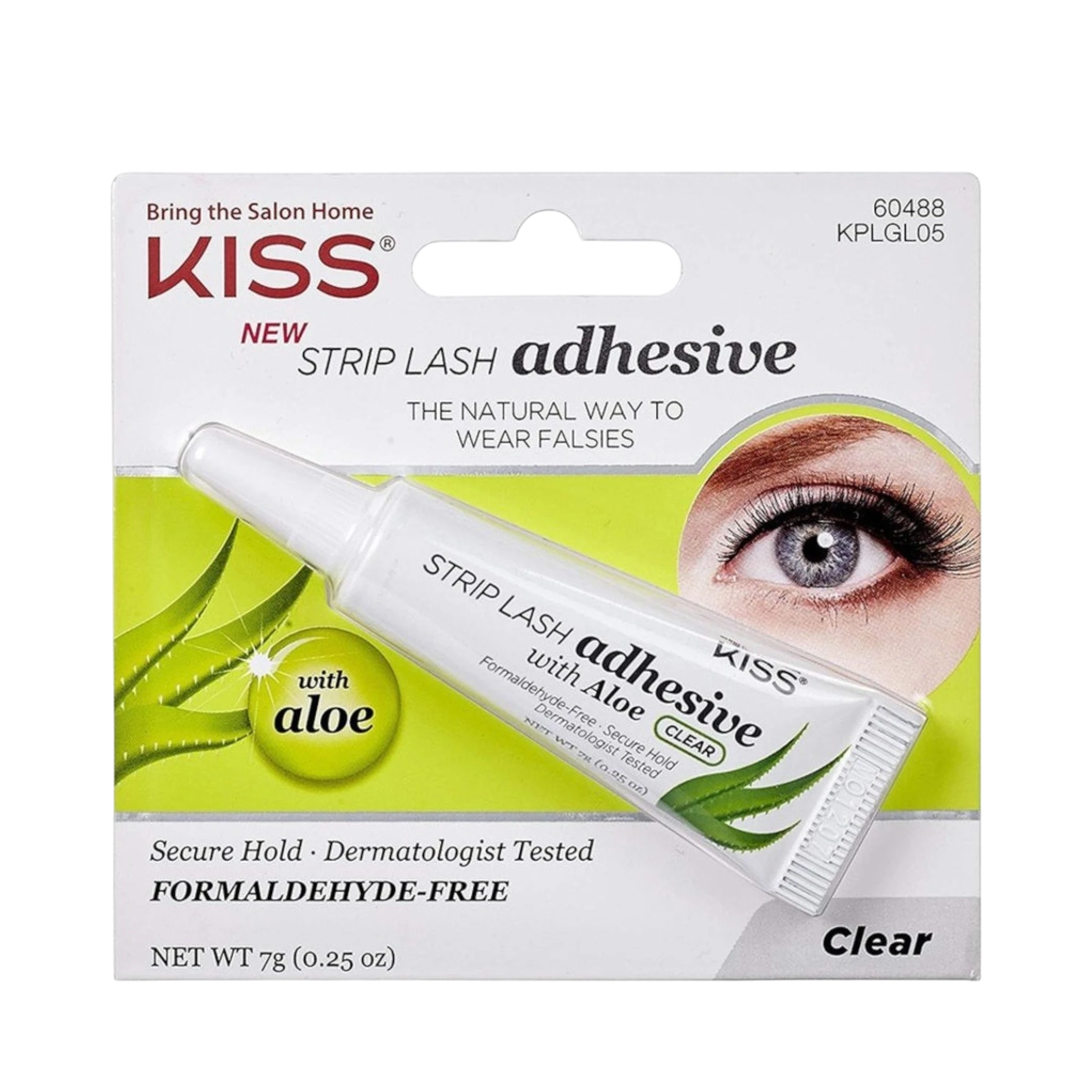 Eyelashes Glue-Kiss-Strip Lash Adhesive with Aloe-Clear-F