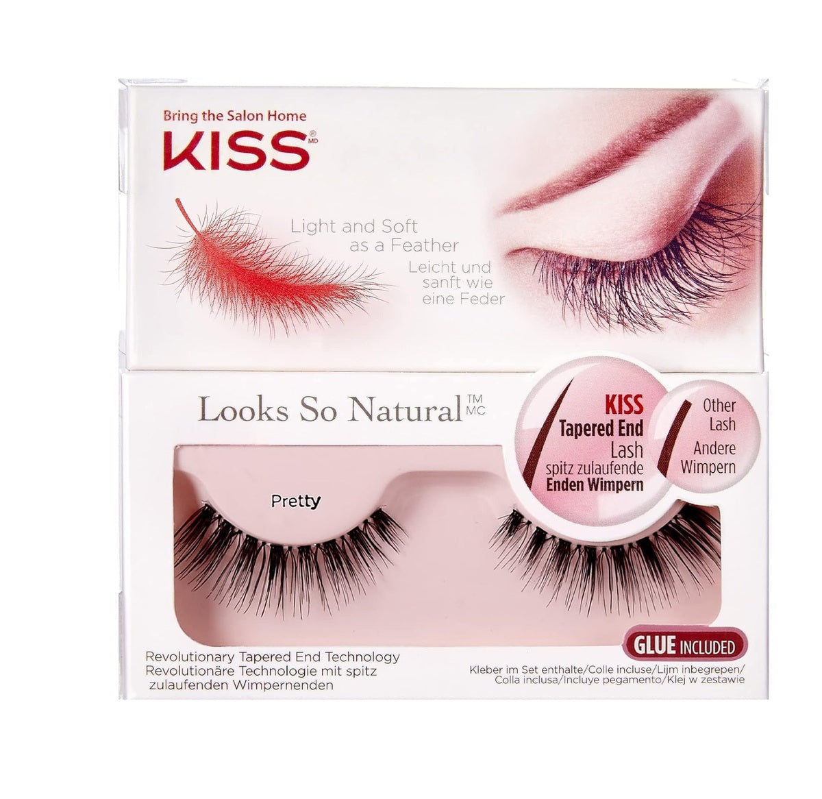 False Eyelashes-Kiss-Looks So Natural-Pretty-F