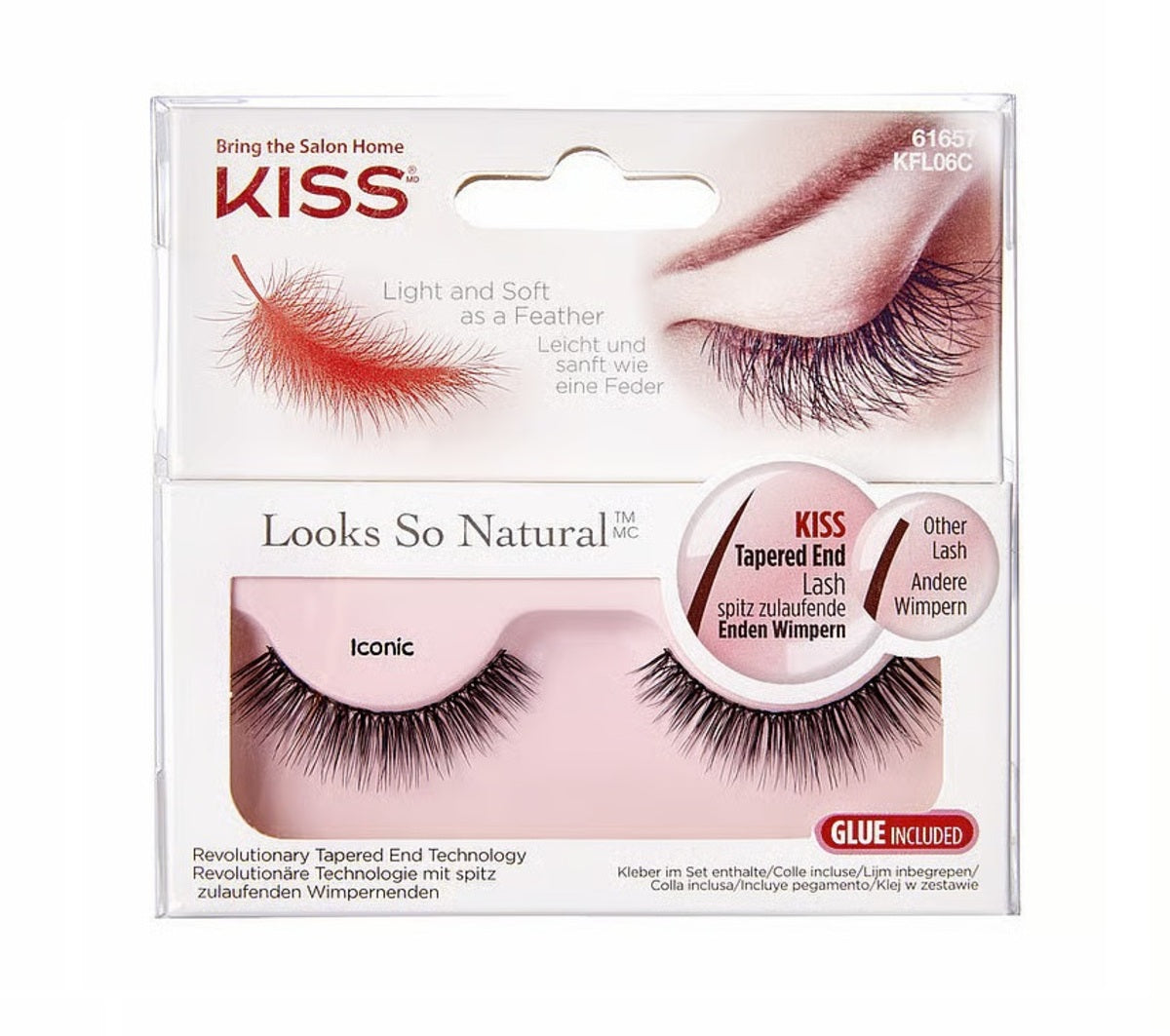False Eyelashes-Kiss-Looks So Natural-Iconic-F