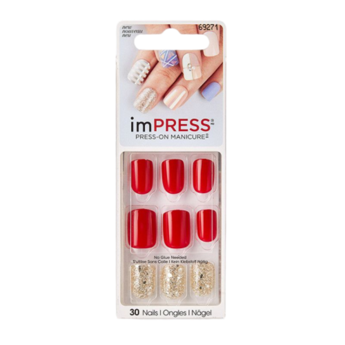 False Nails-Kiss-Broadway Impress Gel Nails-String Along-F