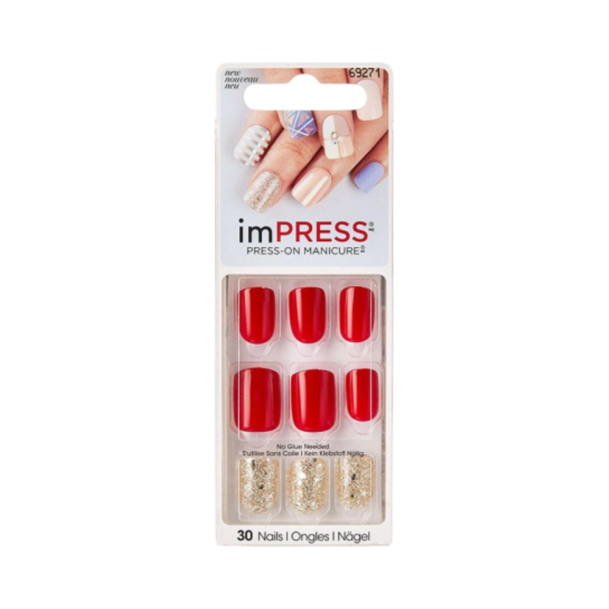 False Nails-Kiss-Broadway Impress Gel Nails-String Along-F