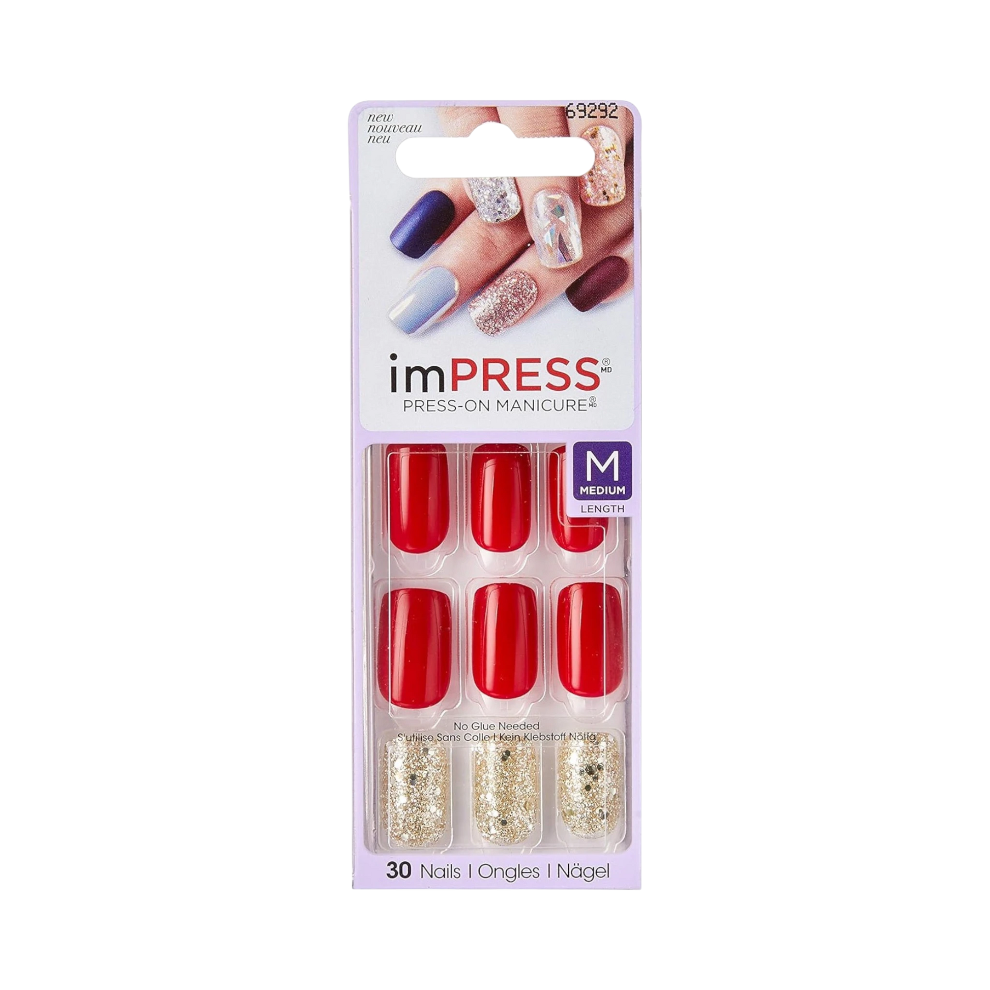 False Nails-Kiss-Broadway Impress Accent Nails-He's With Me-F