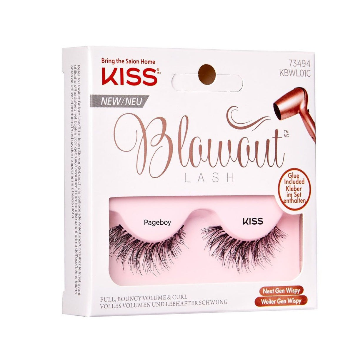 False Eyelashes-Kiss-Blowout Lash-Pageboy-F