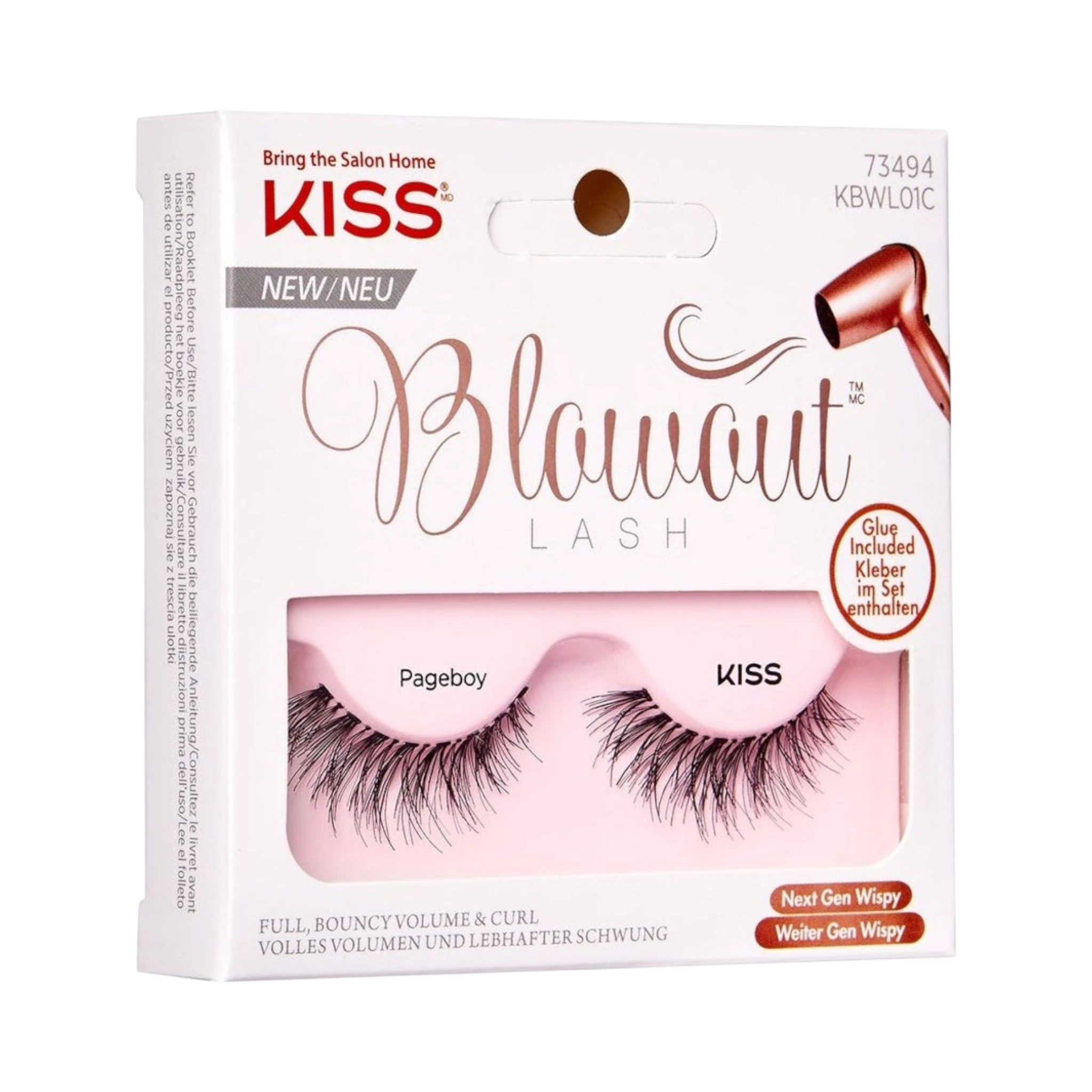 False Eyelashes-Kiss-Blowout Lash-Pageboy-F