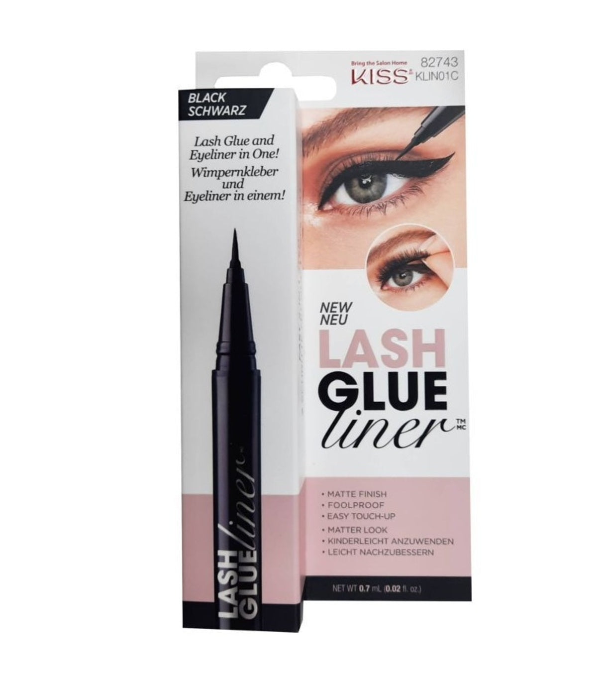 Eyelashes Glue-Kiss-Lash Glue Liner-Black-F