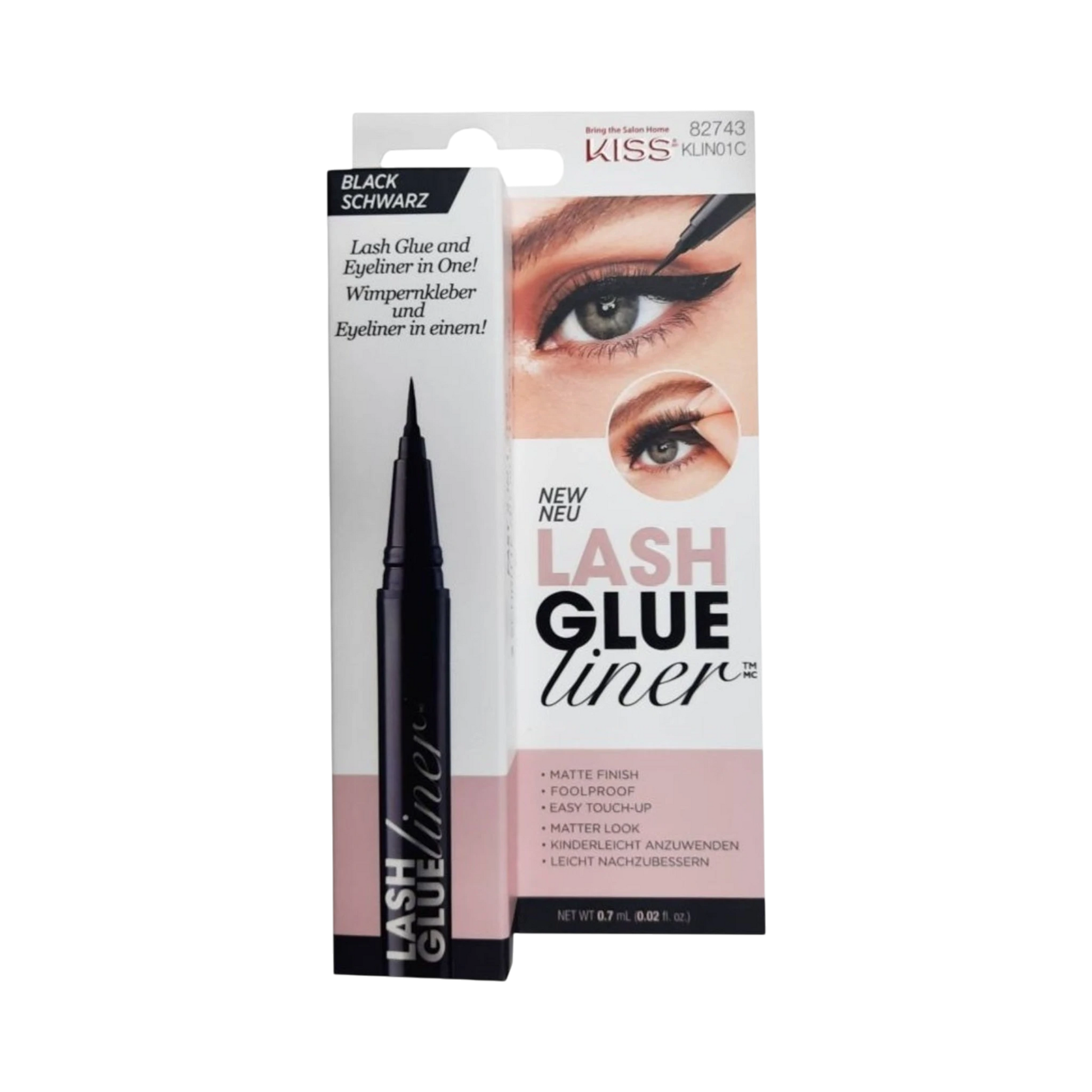 Eyelashes Glue-Kiss-Lash Glue Liner-Black-F