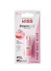 Nail Glue-Kiss-PowerFlex Pink Nail Glue-F-3G