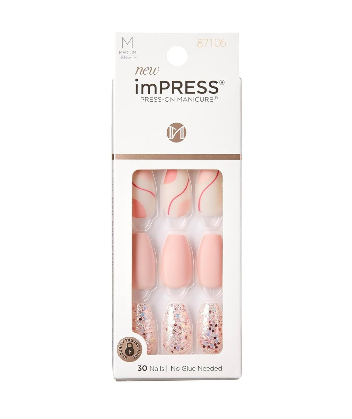 False Nails-Kiss-Impress Press On Color Nails-Evanesce-F