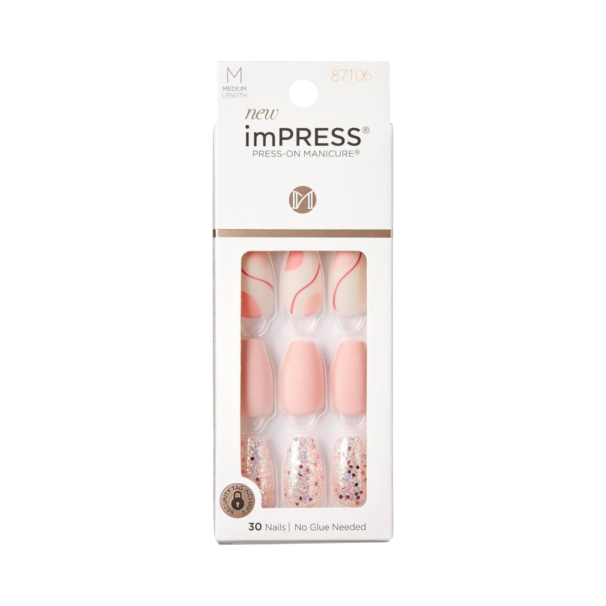 False Nails-Kiss-Impress Press On Color Nails-Evanesce-F