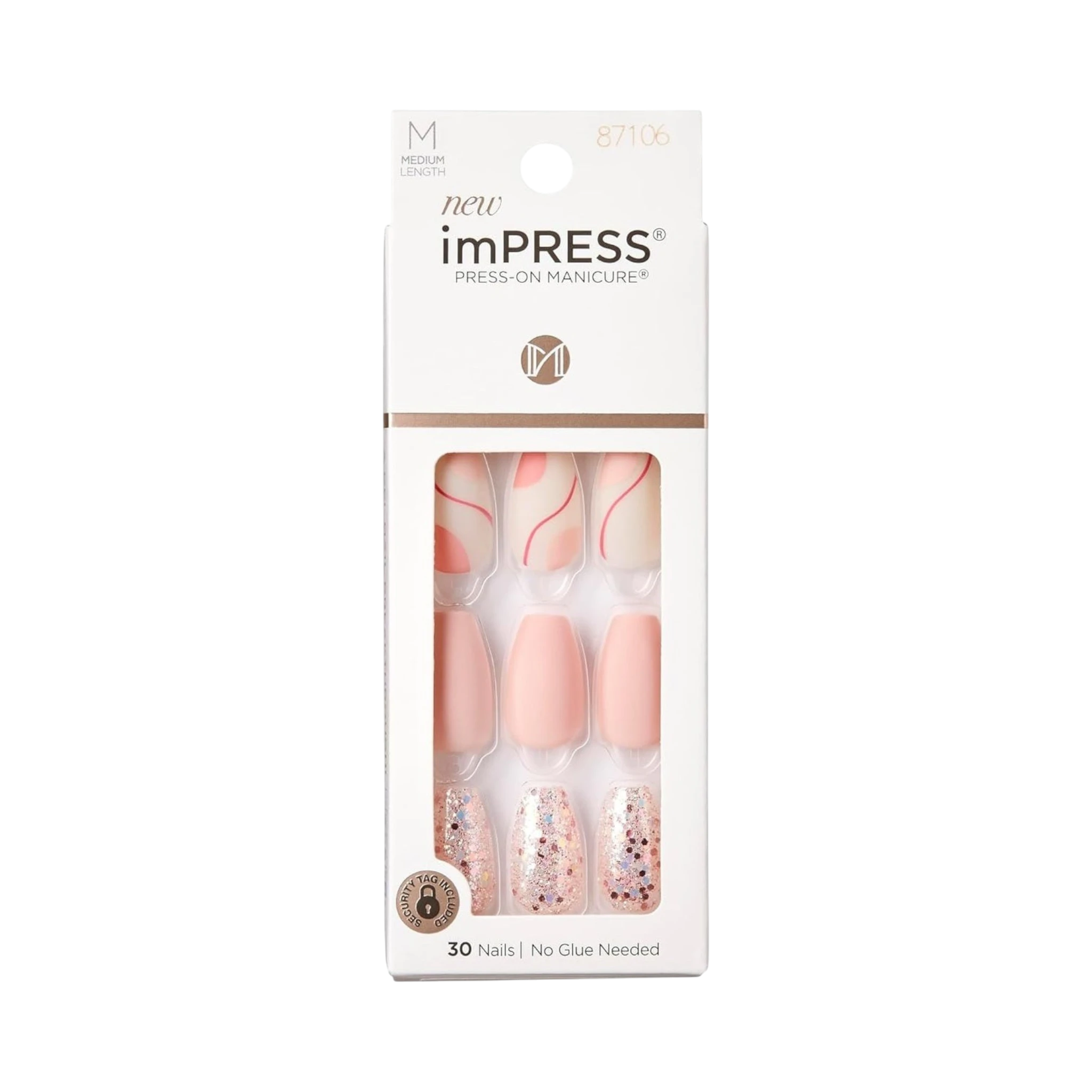 False Nails-Kiss-Impress Press On Color Nails-Evanesce-F