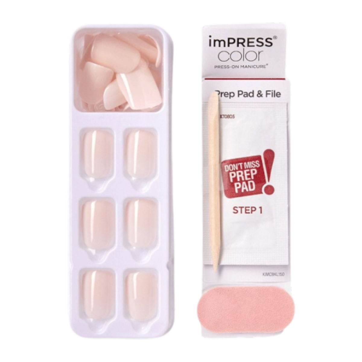 False Nails-Kiss-Impress Press On Color Nails-Point Pink-F
