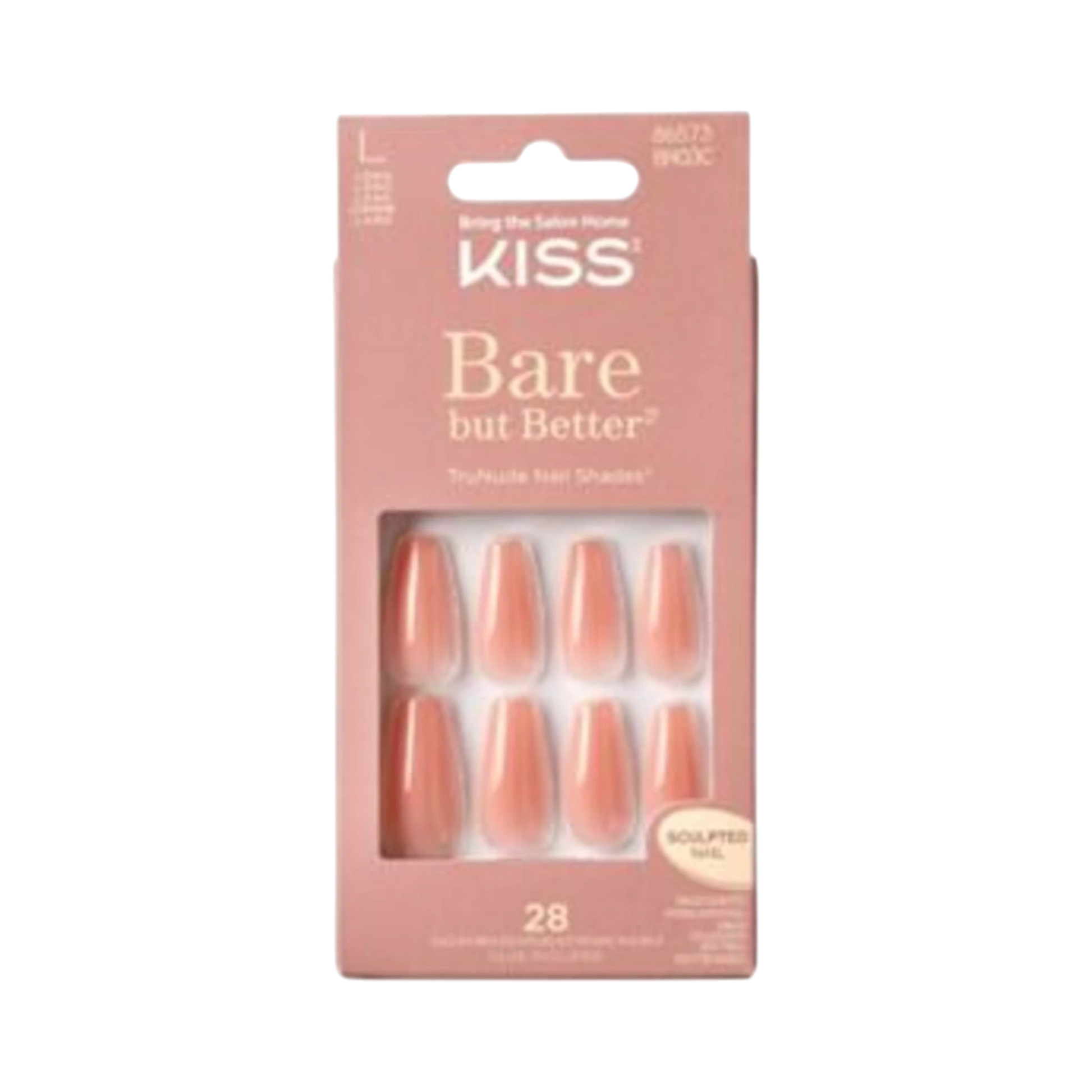 False Nails-Kiss-Bare but Better Nails-Nude Glow-F