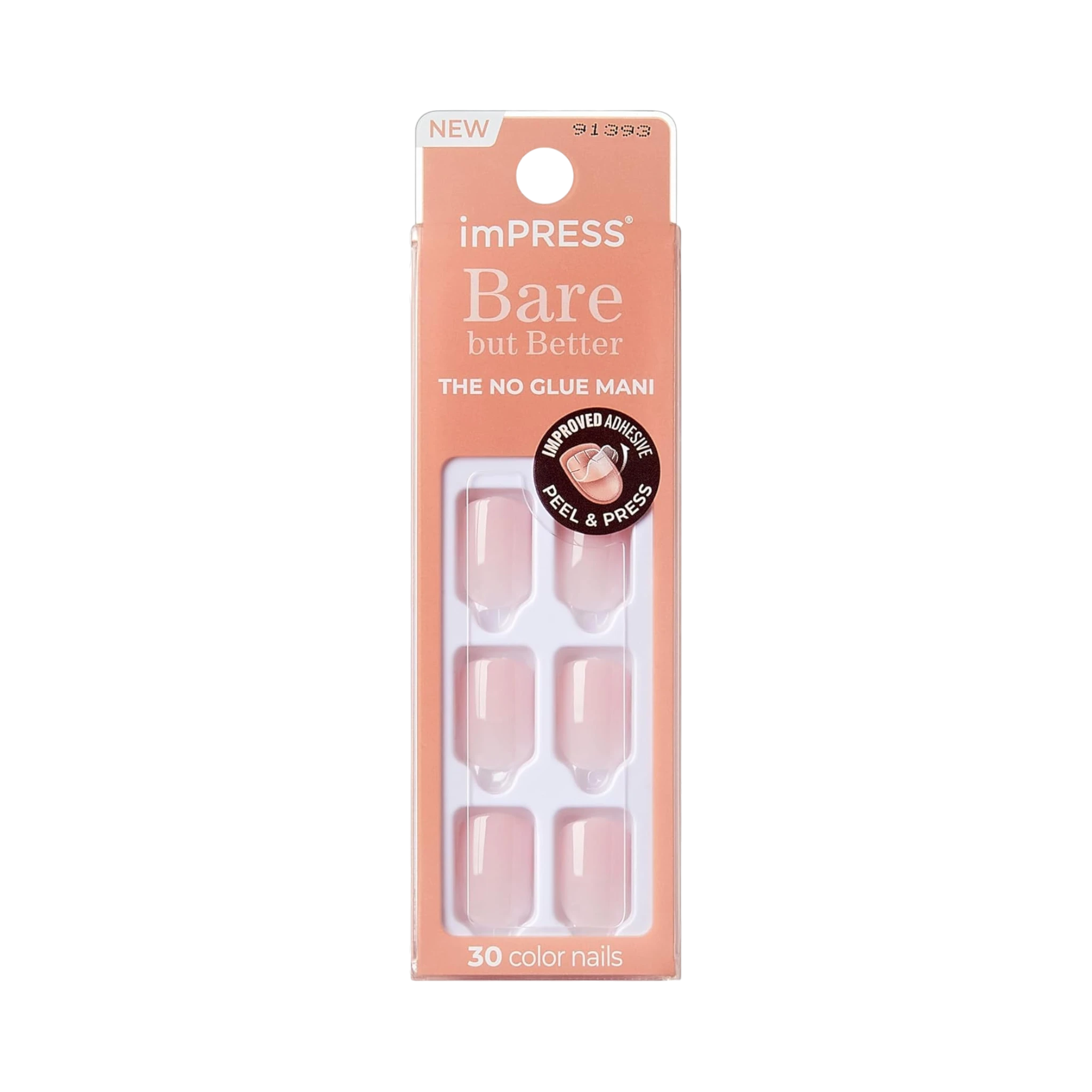 ImPRESS Bare but Better The No Glue Mani Press On Nails
