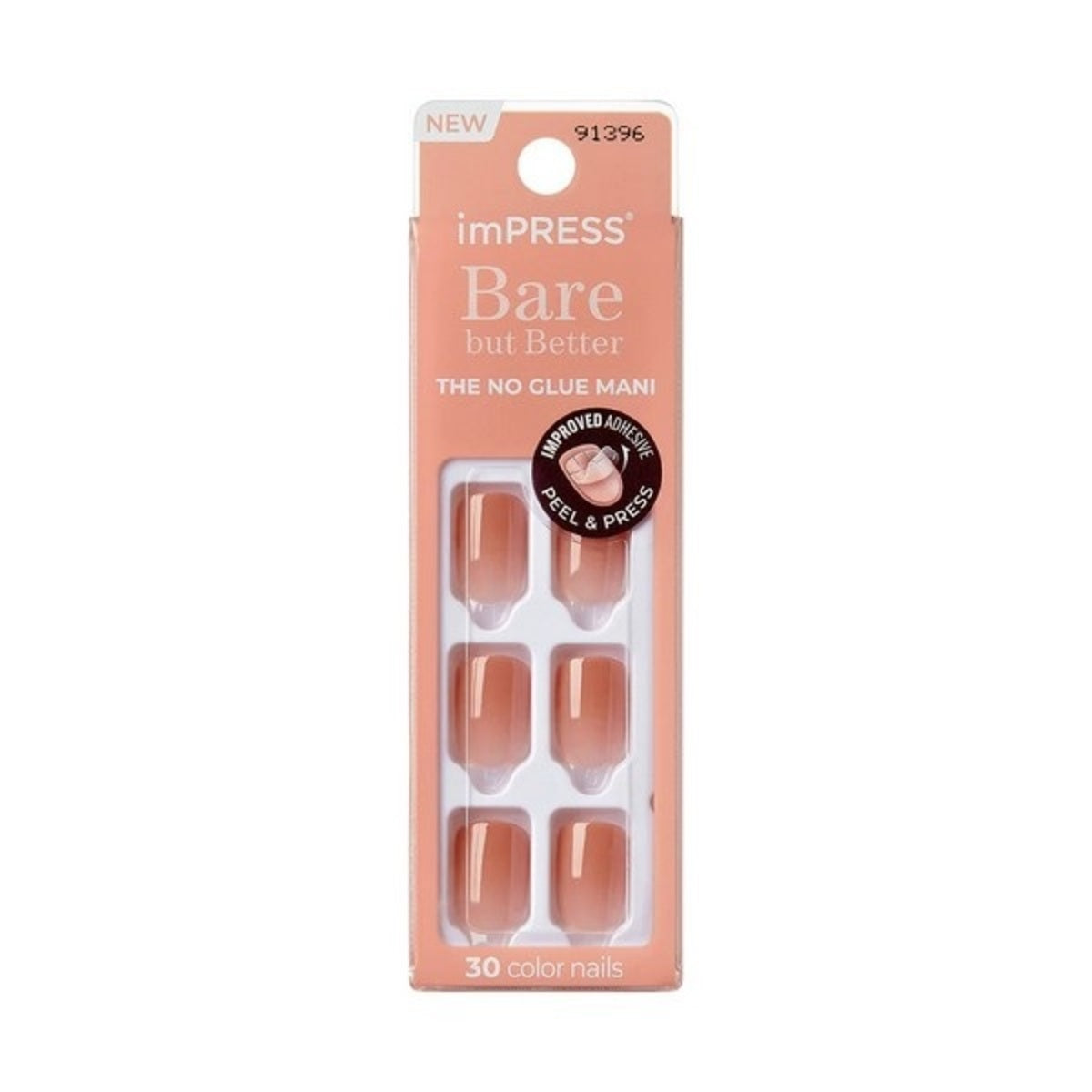 False Nails-Kiss-Impress Bare But Better Press On False Nails-Balance-F