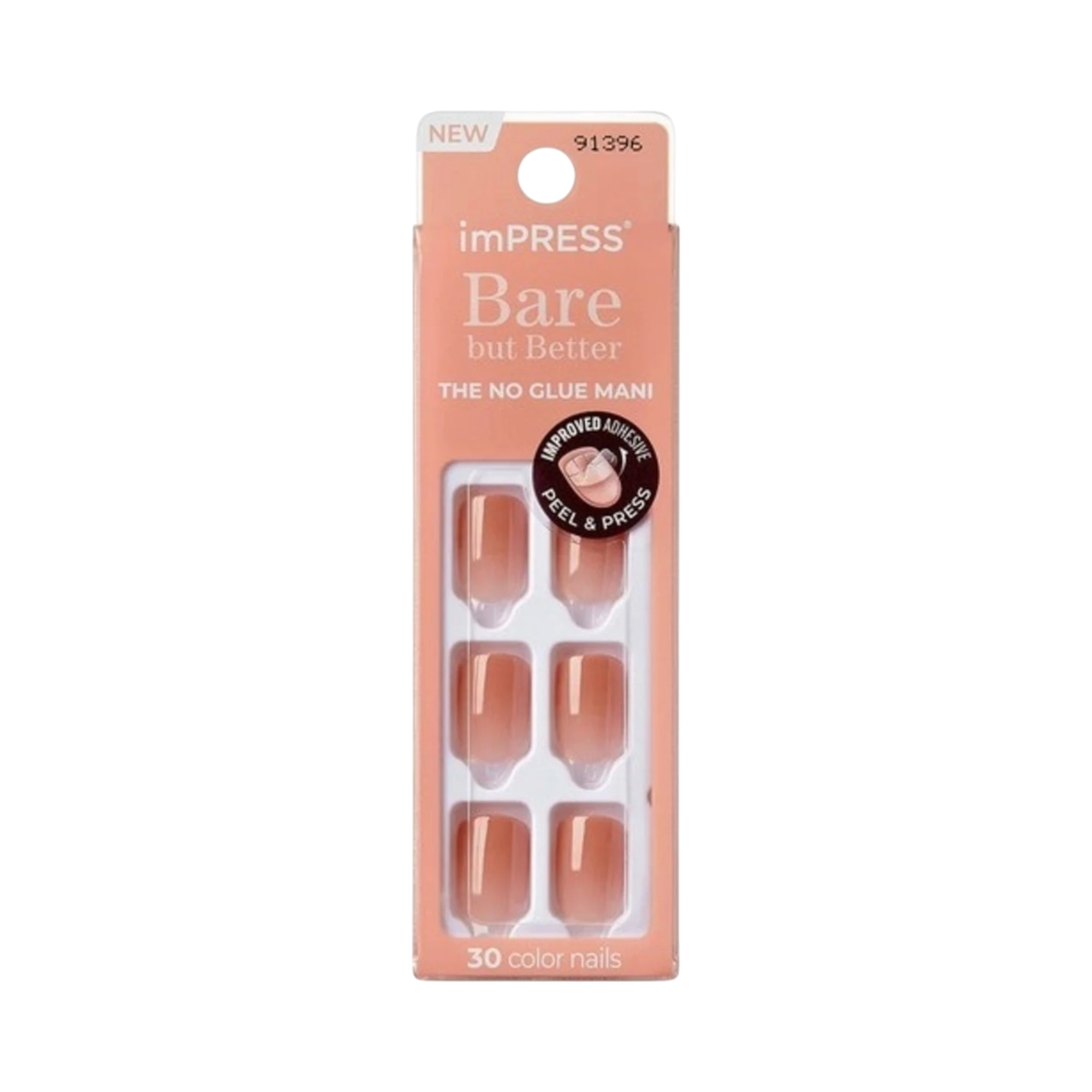 False Nails-Kiss-Impress Bare But Better Press On False Nails-Balance-F