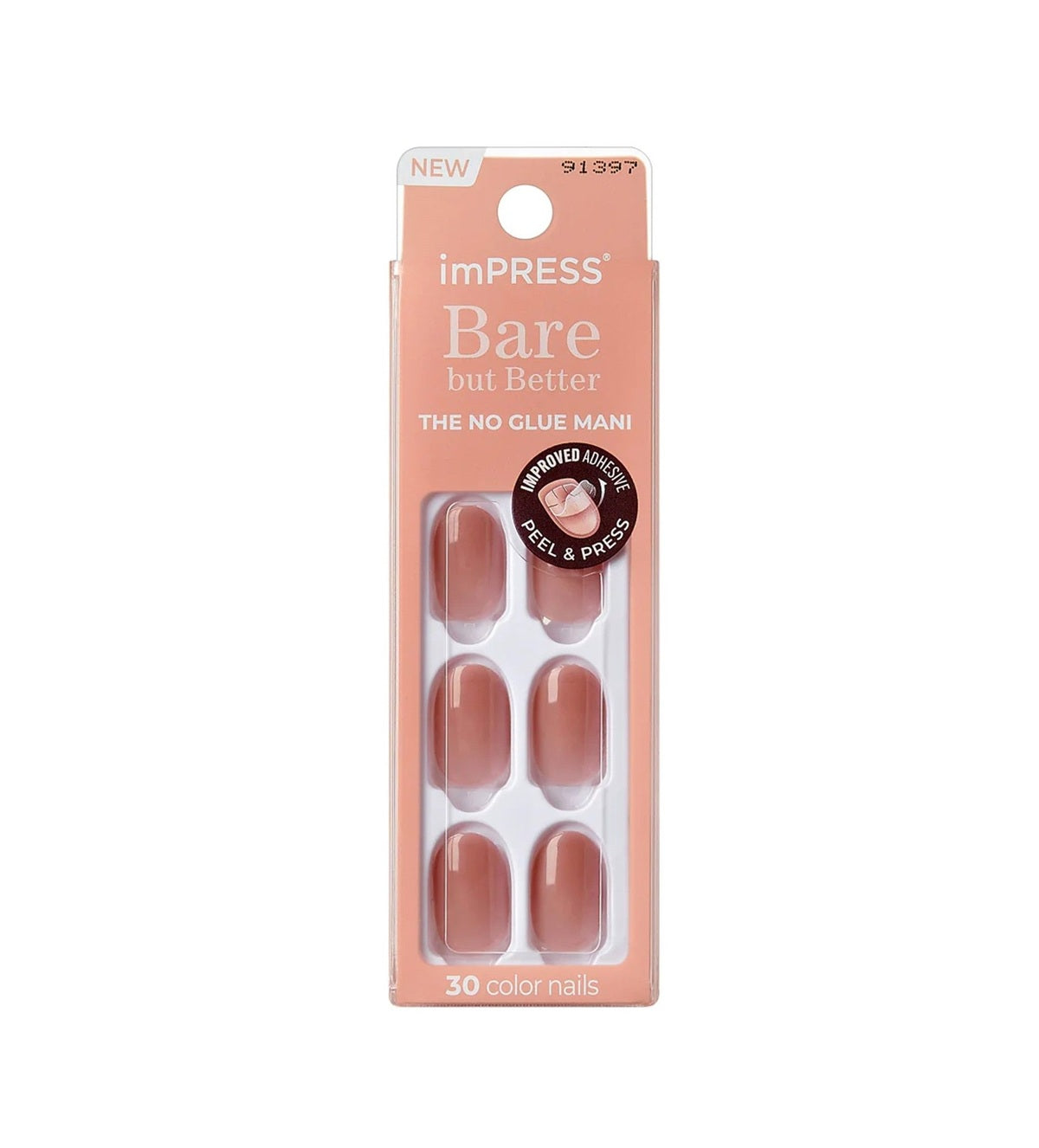 False Nails-Kiss-Impress Bare But Better Press On False Nails-Charmer-F