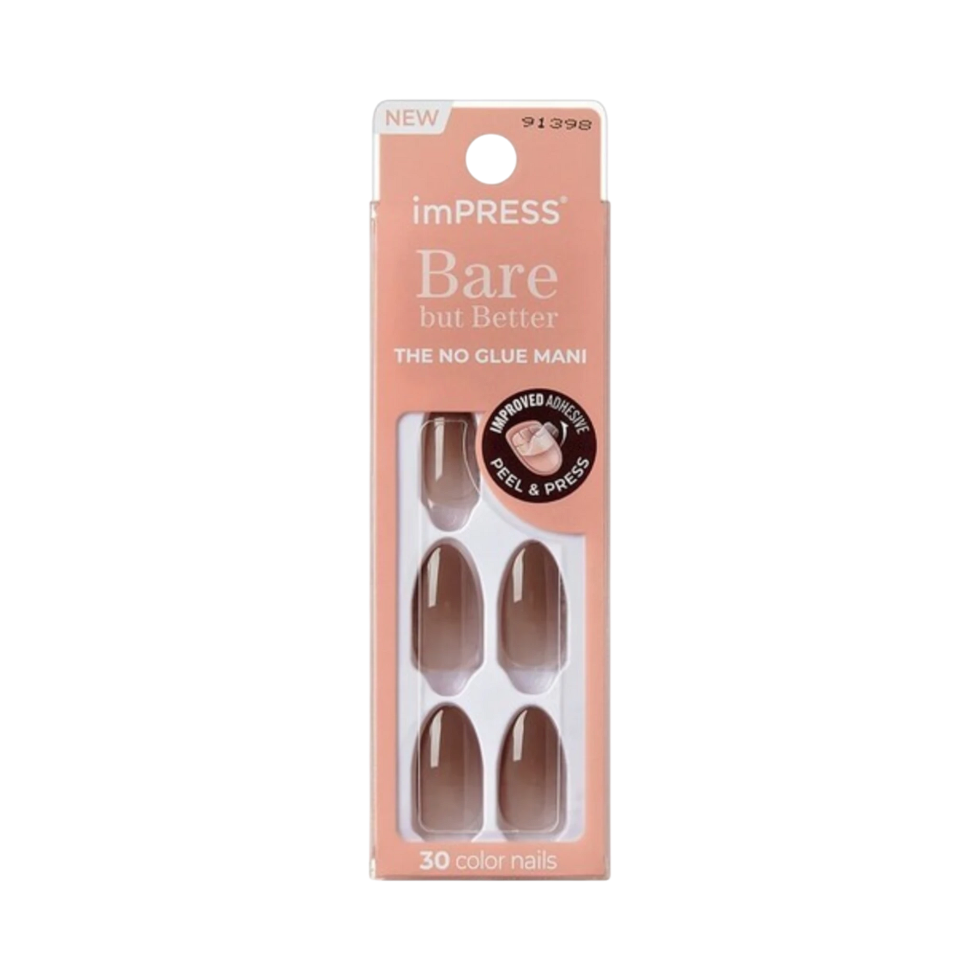 False Nails-Kiss-Impress Bare But Better Press On False Nails-Cozy-F